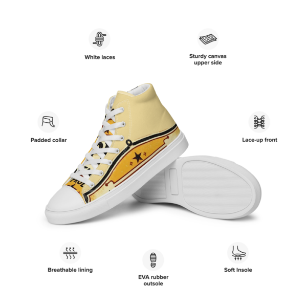 Men's High Top Canvas Shoes - Image 54