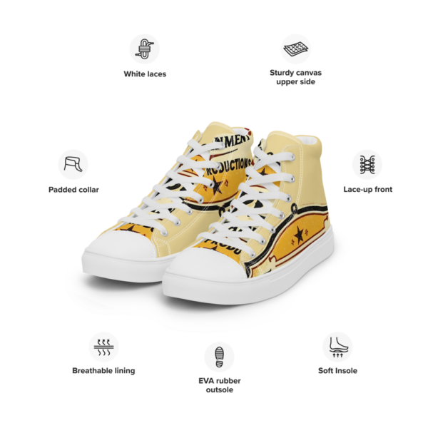 Men's High Top Canvas Shoes - Image 106