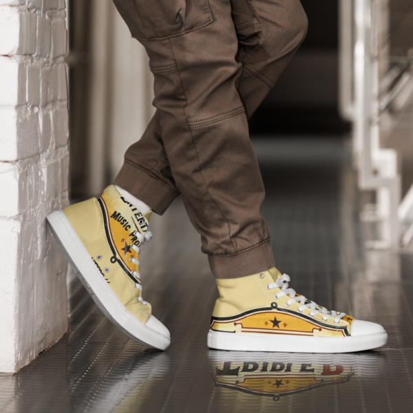 Men's High Top Canvas Shoes - Image 133